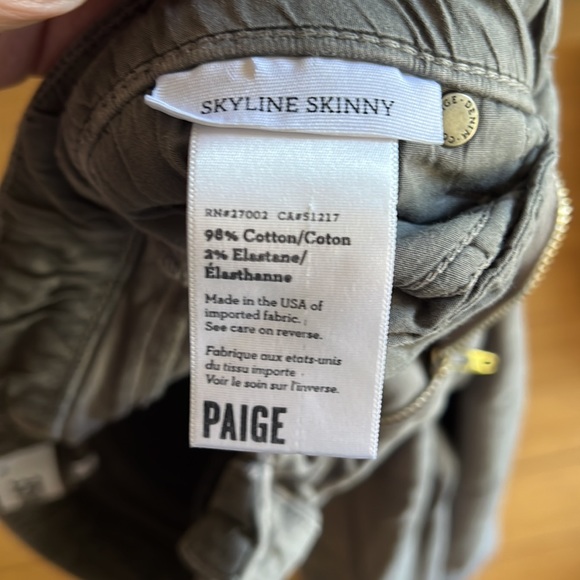 Paige Skyline Skinny Jeans in Gray - Picture 4 of 4